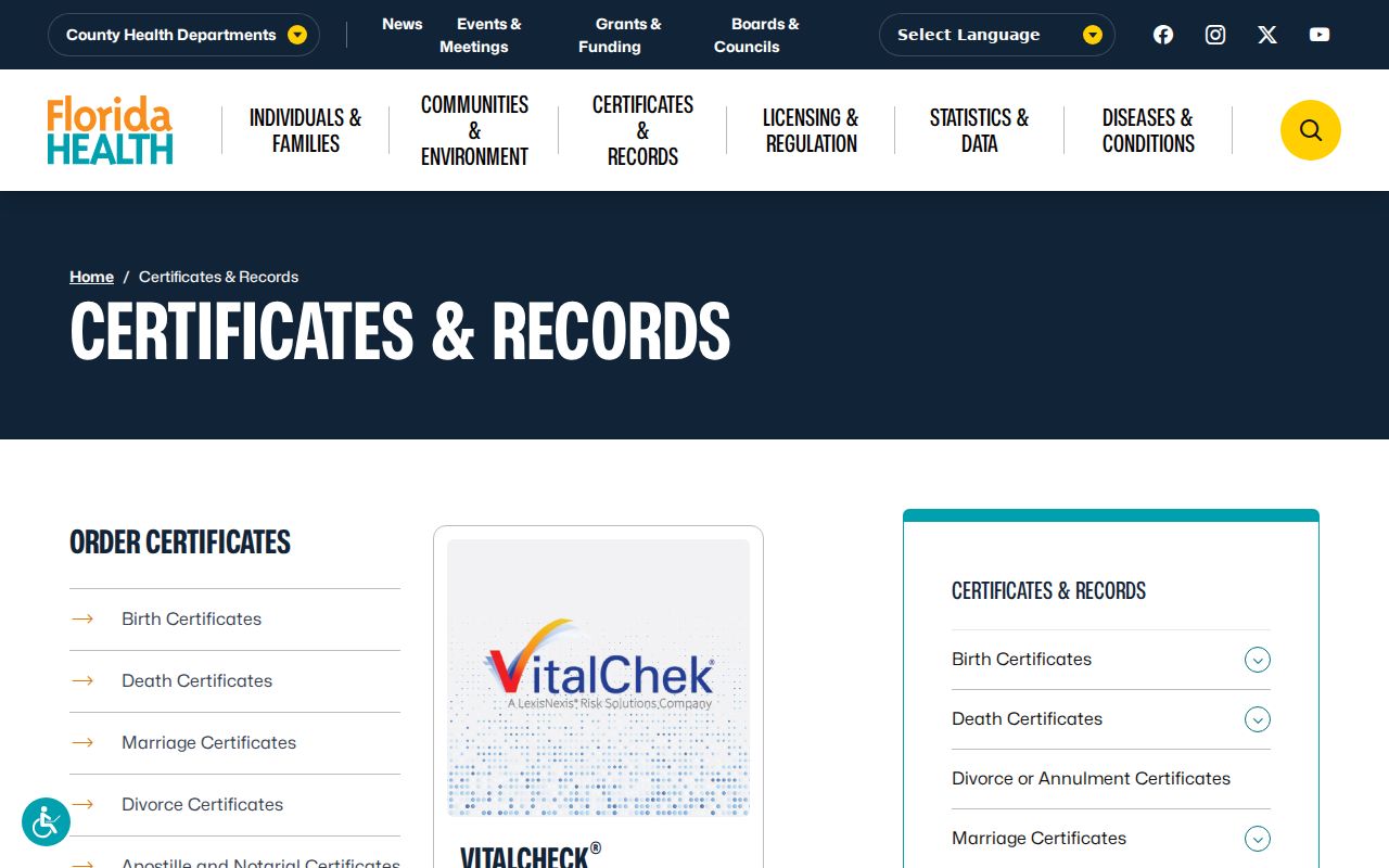 DeLand residents directory Florida public records law