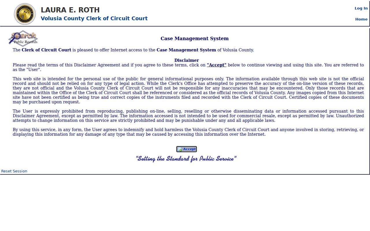 DeLand residents directory court case inquiry